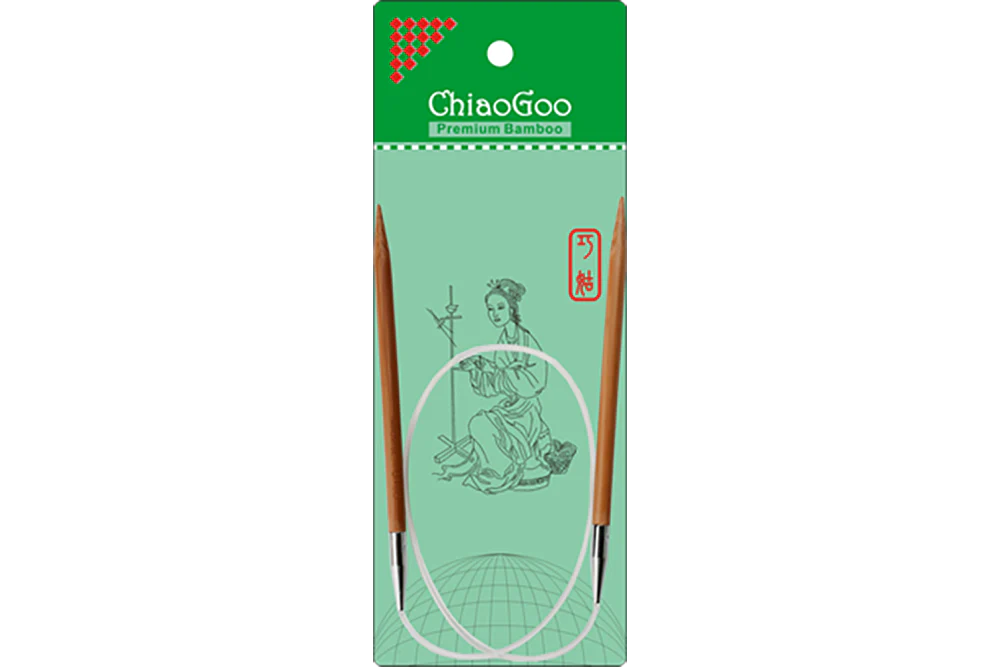ChiaoGoo Fixed Bamboo Circular Knitting Needles - 24