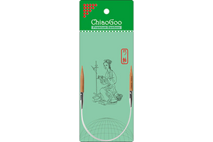 ChiaoGoo Fixed Bamboo Circular Knitting Needles - 16"/40cm