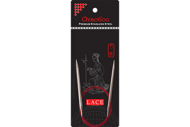 ChiaoGoo Red Lace Circular Knitting Needles - 40