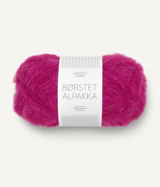 NEW SANDNES BØRSTET ALPAKKA - JAZZY PINK 4600