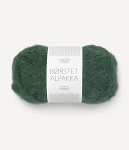 NEW SANDNES BØRSTET ALPAKKA - DARK GREEN 8581