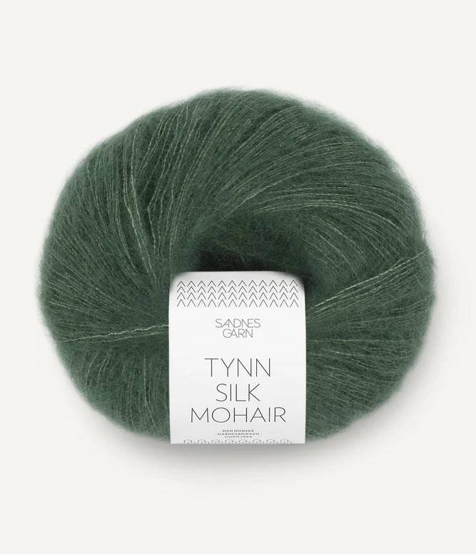 NEW Sandnes Tynn Silk Mohair -  Dark Green 8581