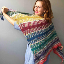 Load image into Gallery viewer, I&#39;VE GOT SUNSHINE SHAWL SET HAND DYED Cowgirl Blues