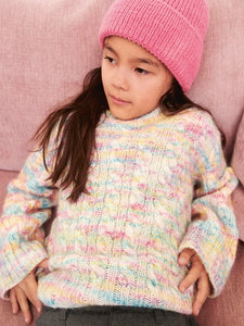 Sandnes Garn Single Pattern / 2401 Mykt til Barn / Nr. 1B  BONNIE SWEATER JUNIOR