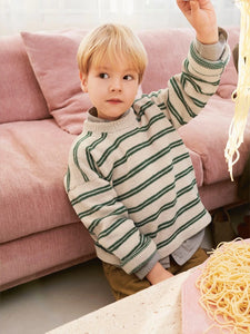 Sandnes Garn Single Pattern / 2401 Soft Knit For Kids / No. 6  ARON SWEATER JUNIOR