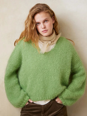 Single pattern / 2402 Ballerina Chunky Mohair / No. 3  FACILE SWEATER
