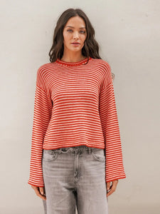 Sandnes Single Pattern / 2504 Summer Knits / No. 2a  and 2B Cleo Sweater and Skirt