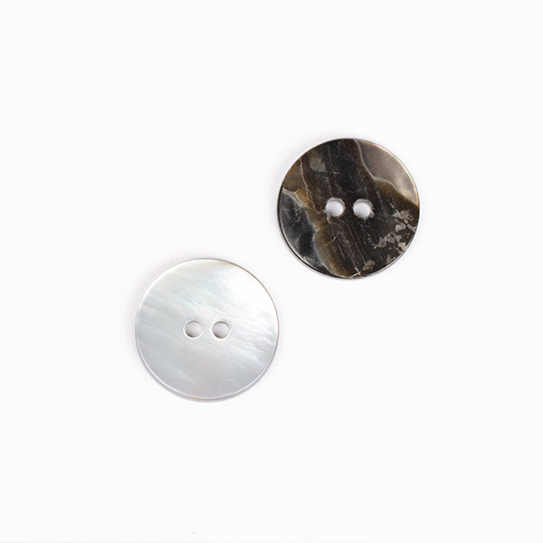 Drops Round Mother of Pearl Button - Moonbeam 20mm