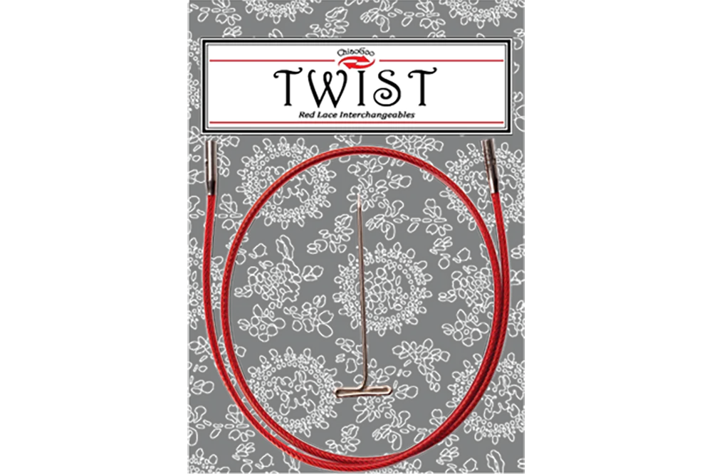 ChiaoGoo Cavo Mini Twist Rosso 15cm - Per Lavori A Maglia E Uncinetto, Accessorio Essenziale