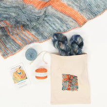 Load image into Gallery viewer, Cowgirl Blues  Kit Joys of Spring Shawl - Hand Dyed