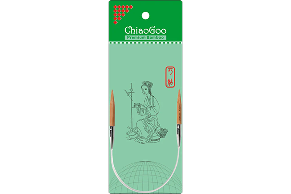 ChiaoGoo Bamboo Fixed Circular Knitting Needles 12