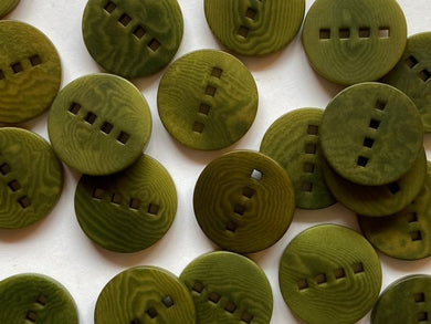 TGB Green Corozo Buttons - Size 18mm (4650)
