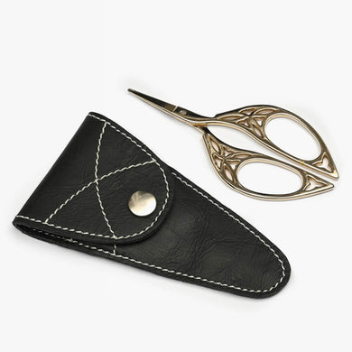 Lantern Moon Scissors With Genuine Leather Case