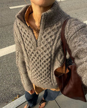Load image into Gallery viewer, DAGMAR ZIPPER SWEATER Printed Pattern by PetiteKnit