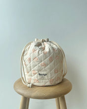 Load image into Gallery viewer, PETITEKNIT GET YOUR KNIT TOGETHER BAG - APRICOT FLOWER