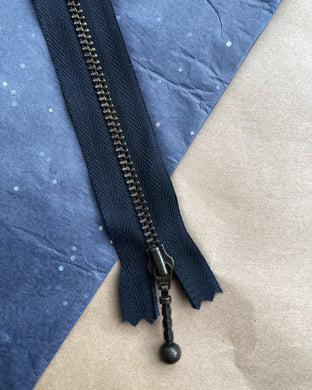 PetiteKnit Zipper 14cm - Navy