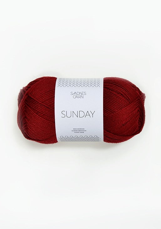 SUNDAY by Sandnes - Deep Red 4236