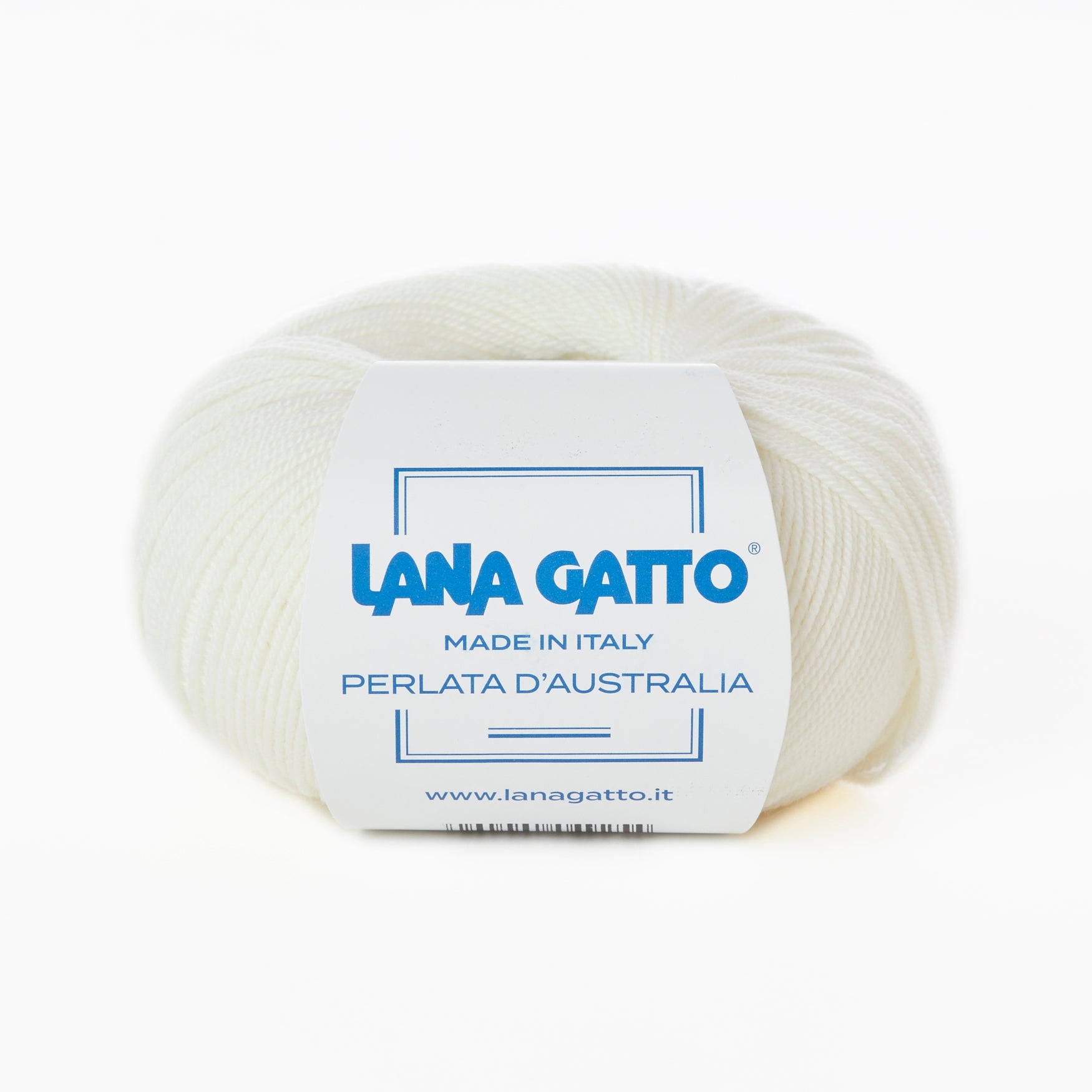 Lana Gatto Perlata D'Australia - White 8000