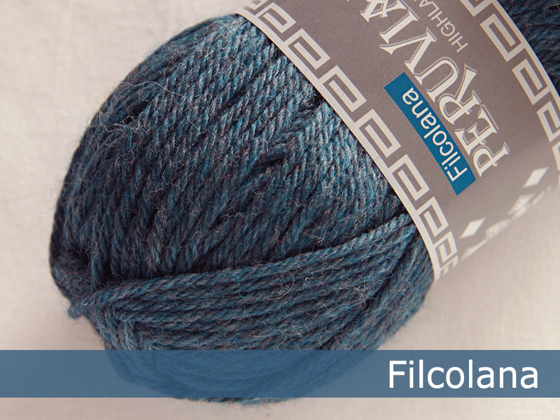 Filcolana Peruvian Highland Wool - Storm Blue (melange) - 814