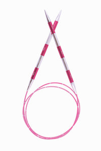 KnitPro Smart Stix Fixed Circular Needles Garnet - 40cm Length